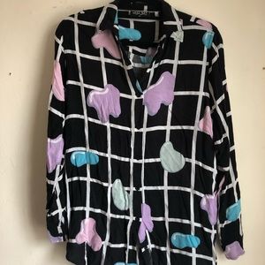 Lazy Oaf graphic tunic shirt size S/M